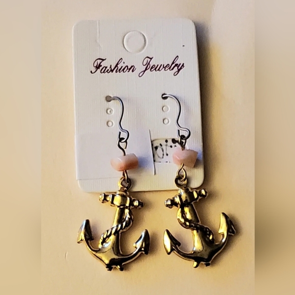 unbranded Jewelry - Pair Dangle Pierced Earrings New Old Stock with Added Titanium Earwires